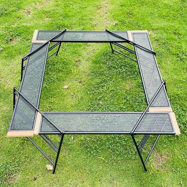  Outdoor Grill Table Camping Portable Mesh Folding Grill (ESG21610)