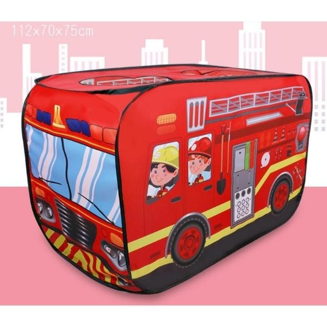  Opvoubare Playhouse Cloth Fire Truck Game House Tent (ESG19565)