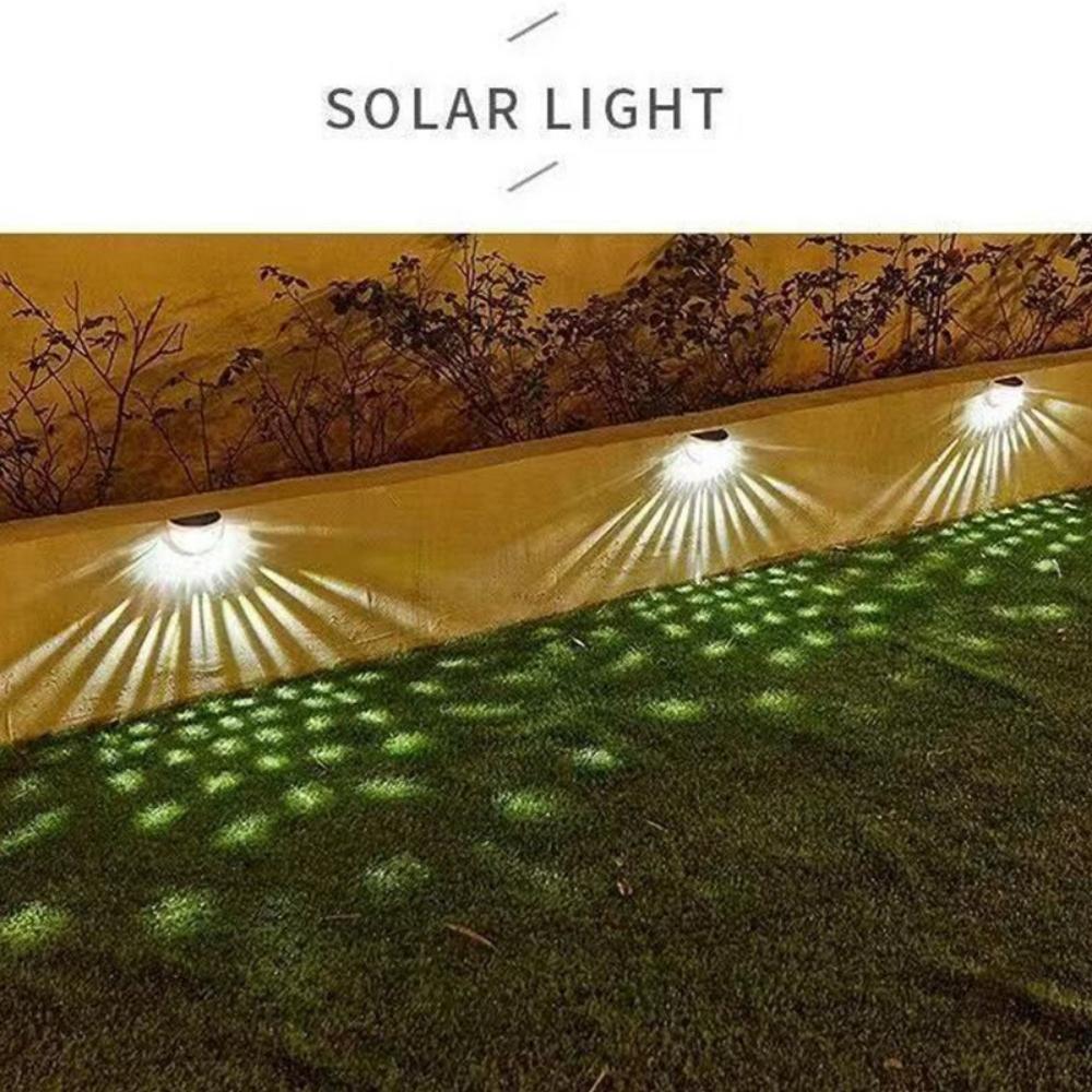 Semi-sirkelvormige muurmontering Solar Power Lamp LED Light Outdoor Garden (ESG20766)
