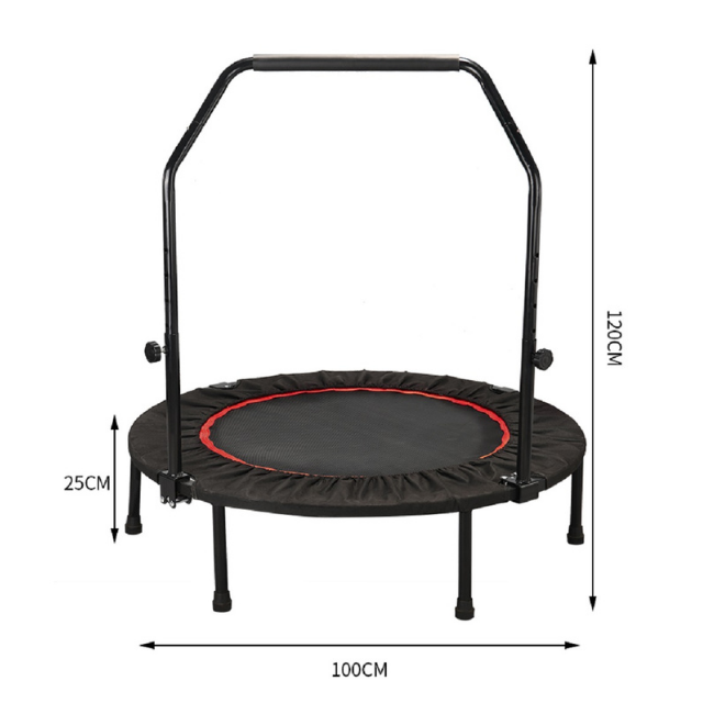Draagbare opvoubare trampolien met handvatsel veilig opgestopte raambedekking (ESG16230)