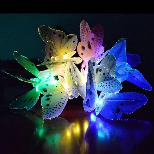  Sonaangedrewe Fairy Lights Skoenlappervormige waterdigte veelkleurige partytjieversiering (ESG19724)