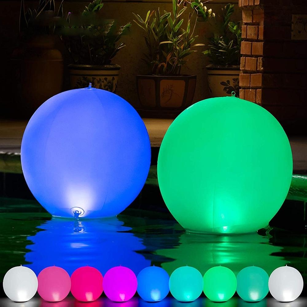 Waterdigte swembad LED opblaasbare verligte bal tuinversiering (ESG20088)