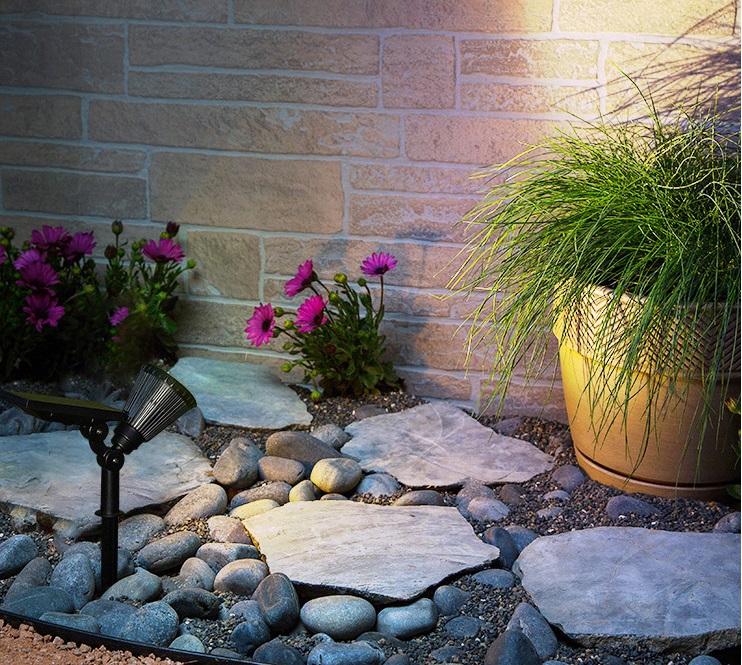 Waterdigte sonkrag LED muurligligte kollig vir tuin -oprit -paadjie (ESG10093)