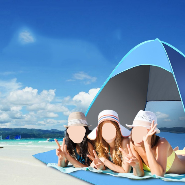 UV-beskermingstent Auto Canopy Beach Sun Shelter Shade Cabana Pop-up Draagbaar (ESG16770)